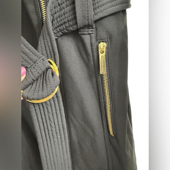 Michael Kors Black Trench Coat - Picture 3 of 5